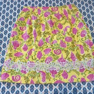 Floral Yellow and Pink Skirt